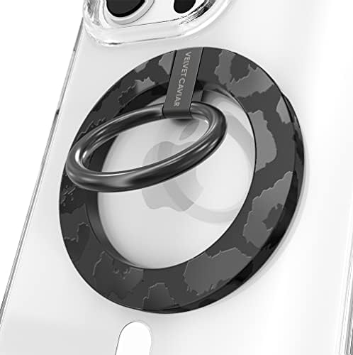 Transform Your i Phone 16, 15, 14, 13, 12 with VELVET CAVIAR’s Amethyst Purple Leopard Mag Safe-Compatible Grip – Stylish Magnetic Ring Holder & Adjustable Stand for Effortless Hands-Free Viewing, Secure Texting, and Enhanced Usability – Elevate Your Mobile Experience with Durable, Lightweight, and Customizable Accessory