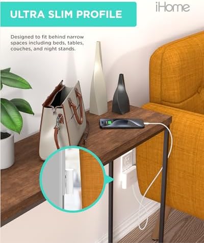 i Home 2-Port USB Wall Charger – Compact Dual Port AC Adapter for Rapid Device Charging – Flat Design for Travel & Home Use – Enhanced Compatibility with Smartphones & Tablets – Safe, High-Speed Charging Solution