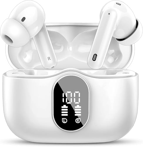 Elevate Your Audio Experience with Rose Gold Wireless Earbuds – Bluetooth 5.4 Connectivity, IP7 Waterproof Protection, and 36-Hour Playtime – Perfect for Active Lifestyles, Sports, and Seamless Communication – Stylish Comfort and Superior Noise-Cancellation for Uninterrupted Listening