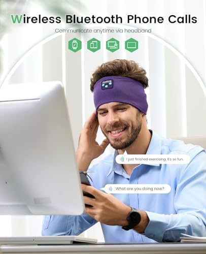 Perytong Wireless Bluetooth Sports Headband Headphones – Ultimate Comfort & Crystal-Clear Sound for Sleep, Yoga & Jogging – Perfect for Insomnia Relief, Meditation, and Easy Device Pairing