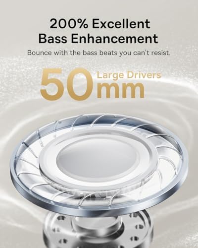 Revolutionize Your Listening Journey with Baseus Bowie 30 Max Over-Ear Headphones – Premium Active Noise Cancelling Technology for Total Immersion – Experience Stunning Head Tracking Spatial Audio and LDAC Hi-Res Sound Quality – Enjoy an Incredible 65 Hours of Playtime with Luxurious Comfort – Effortless Bluetooth 5.4 Connectivity for Seamless Streaming and Crystal Clear Calls – Tailor Your Sound with Smart App Control – Ideal for Travel, Work, and Leisure Activities