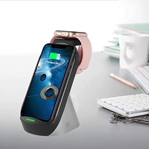 Ultimate 3-in-1 Wireless Charging Station for Apple & Samsung Devices – Fast 15 W Power Hub for i Phone, Apple Watch, Air Pods & Galaxy Buds – Sleek Multi-Device Organizer with Superior Safety Features and Enhanced Compatibility