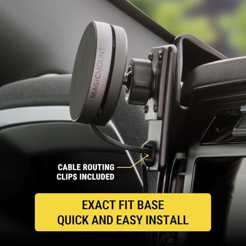 Scosche Qi2 Mag Safe Car Mount with 15 W Wireless Charging – Premium Magnetic Phone Holder for Dashboard & Windshield, Fast USB-C Charger Included, Compatible with i Phone 12-16 – Ultimate Convenience & Durability for Tech-Savvy Drivers