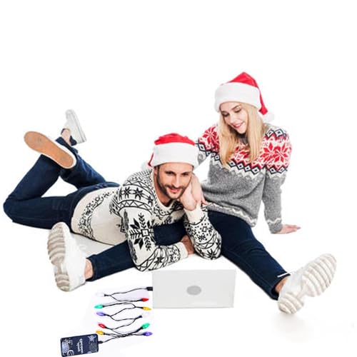 Illuminate Your Holidays with the LED Christmas Light Phone Charger Cord – 50-Inch USB Cable Featuring 10 Vibrant Multicolor Bulbs for i Phone 14 Pro Max/Plus, 13 Pro Max/Mini, 12 Pro Max, 11 Pro Max, and More – Fast Charging & Festive Ambiance (Set of 2)