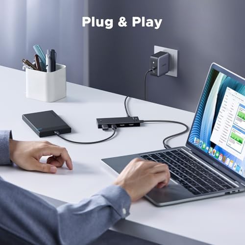 Maximize Your Device Potential with UGREEN 100 W 10 Gbps 5-in-1 USB-C Hub: Effortless Connectivity for Mac Book, i Pad Pro & More – High-Speed Data Transfer, Powerful Laptop Charging & Travel-Friendly Design