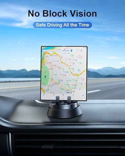 Transform Your Commute with the Premium 360-Degree Rotating Car Phone Holder – Perfectly Compatible with Samsung Galaxy Z Fold Series, i Phone 17/16/15 Pro Max, Plus, Mini, and Google Pixel 9 Pro Fold – Exceptional Stability, Effortless Installation for Hands-Free Navigation and Safety on the Road