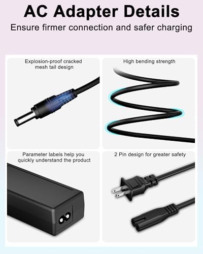 Enhance Your Bowflex Max Trainer M9 Experience with Our Premium High-Efficiency AC/DC Power Adapter – Uninterrupted Performance for Peak Home Gym Workouts – Essential Power Supply Cord for Reliable Cardio Sessions and Durability