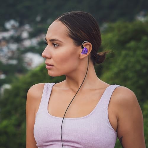 YINYOO KZ ZST Colorful Hybrid In-Ear Earphones – 1 BA + 1 DD Hi-Fi Wired Gaming Headset with Noise Isolation for Superior Audio Clarity – Stylish, Ergonomic Design for Enhanced Comfort and Compatibility