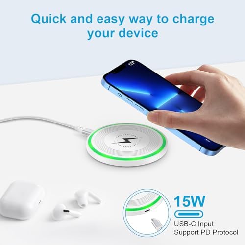 15 W Ultra-Fast Wireless Charging Pad with QC Adapter – Universal Charger Mat for Samsung Galaxy S25/S24/S23 Ultra & i Phone 16/15/14/13 Pro Max – Sleek Design, Enhanced Safety, and Rapid Power Delivery for Busy Lifestyles
