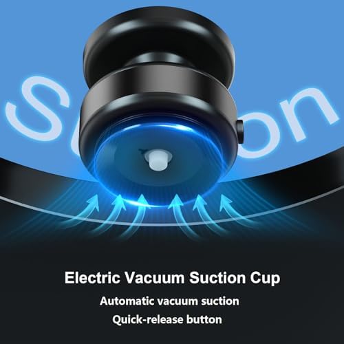 Revolutionary 360-Degree Rotatable Magnetic Car Phone Holder – Electric Vacuum Suction Mount for Flat Surfaces, Perfectly Compatible with Mag Safe i Phones, Sleek Silver Design for Ultimate Convenience and Safety on the Road