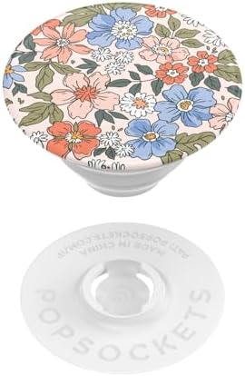 Magnetic Pop Grip for Mag Safe – Elegant Enamel Rose Noir | Multifunctional Phone Stand with Secure Grip & Customizable Swappable Top | Effortless Hands-Free Viewing Kickstand | Wireless Charging Compatible Accessory for Enhanced Smartphone Usability