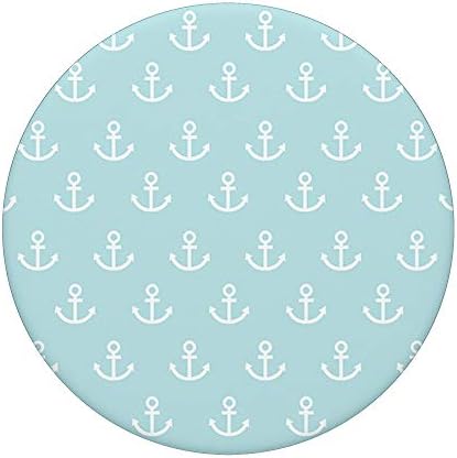 Nautical Anchor Pattern Smartphone Grip Popper – Stylish Hand Holder for Boating Enthusiasts, Enhanced Compatibility with Quick Access Feature, Ideal Gift for Sea Lovers and Nautical Theme Fans