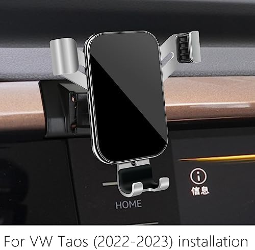 Innovative VW Taos Car Phone Holder 2022-2024 – Premium Air Vent Mount for Secure Smartphone Access & Navigation – 360° Rotating Cradle for Enhanced Compatibility & Safety – Stylish Auto Interior Accessory for Hands-Free Driving & Music Control