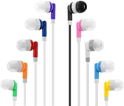 Bulk 24-Pack Kids Wired Earbuds with Microphone – Classroom-Ready Noise-Isolating Headphones for Enhanced Focus and Engagement in Learning, Gaming, and Travel with Universal 3.5 mm Compatibility for Superior Audio Quality