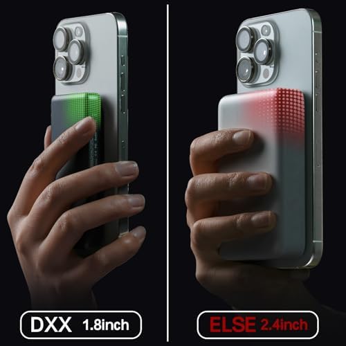 Ultra Slim 5000 m Ah Magnetic Power Bank for i Phone – Stylish Metallic Grey Wireless Charger with 20 W Fast Charging for i Phone 16/15/14/13 Pro Max & Pro Plus – Effortless On-the-Go Power Solution