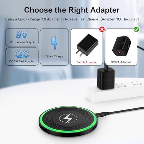 Ultra-Fast 15 W Wireless Charger Pad for Google Pixel & Samsung Galaxy Devices – Sleek Charging Mat with Enhanced Compatibility, Overheating Protection, and LED Status Indicator for Effortless Power Management – Perfect for Pixel 9, 8, 7, S25 Ultra, S24 FE, and More