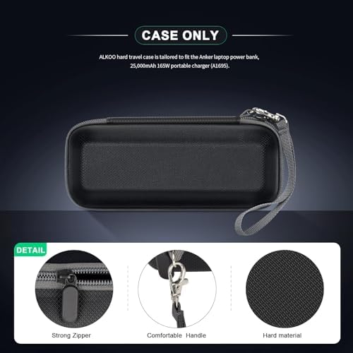 Anker Power Bank Case for 737, Prime & Zolo Models – Travel-Ready Protective Pouch for 25000 m Ah, 24000 m Ah, 27650 m Ah Chargers – Lightweight Charging Station Holder for i Phone & Mac Book – Enhanced Organization & Durability