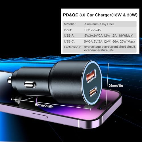 Innovative 3-in-1 Retractable Car Charging Station – Fast Headrest Dock for i Phone 16/15/14, i Pad, Android & Samsung – Ultimate Multi-Device Charger for Rideshare Drivers – Tidy Power Solution for Backseat Passengers – Enhanced Compatibility & Fast Charging Efficiency