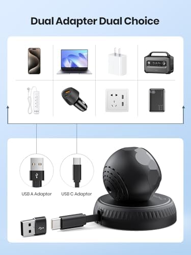 NEWDERY Galaxy Watch 7 Retractable Wireless Charger Stand – Fast Magnetic Charging Solution with USB-C Cable & USB A Adapter – Compatible with Samsung Smartwatches 6 Classic, 5 Pro, 4, 3, Active 2, 1 – Sleek Design for Home and Office Efficiency – Ultimate Smartwatch Charging Dock