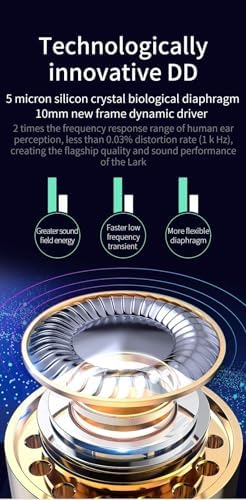Kinboofi KBEAR Rosefinch Aqua Green Wired In-Ear Headphones – High-Performance Noise-Canceling Earbuds with Aviation-Grade Zinc Alloy Construction and Detachable Cable for Custom Audio – Perfect for Singers and Audiophiles Seeking Unmatched Sound Clarity and Comfort