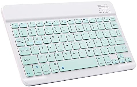 Portable Ultra-Slim Bluetooth Keyboard – Rechargeable Mini Wireless Typing Solution for i Pad, i Phone, Android Tablets and Smartphones – Enhanced Compatibility & Quick Response Keys – Perfect for On-the-Go Productivity