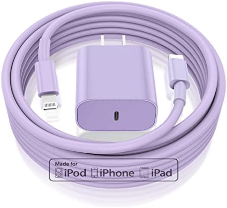 Ultra-Fast Charging Kit for i Phone 14/13/12 – 20 W USB-C Power Block & Dual 6 FT Lightning Cables in Vibrant Green – Superior Compatibility for Pro/Plus Models – Recharge Up to 50% in Just 30 Minutes – Stylish, Durable Design for Daily Use – Maximum Efficiency Meets Trendy Aesthetics