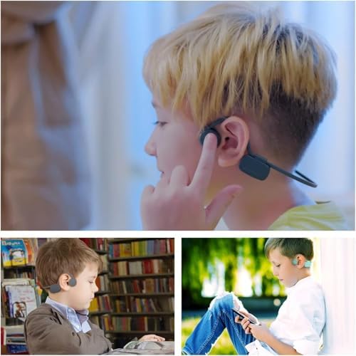 Discover the Future of Sound with My First Bone Conduction Headphones – Open-Ear Bluetooth Design for Kids and Adults – Vibrant Green, IPX6 Waterproof for Unmatched Durability and Safe Listening While Staying Aware of Your Surroundings – Perfect for Outdoor Activities and Active Lifestyles