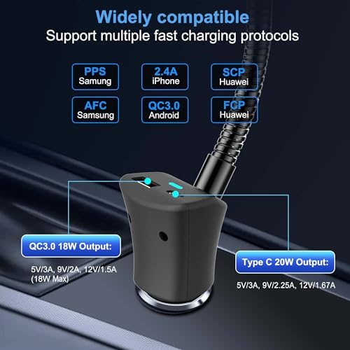Revolutionary Mag-Safe Car Mount Charger with 15 W Fast Wireless Charging – Dual Port PD & QC3.0 Compatibility for i Phone 12-16 Pro, Plus, Max – Ultra-Secure Magnetic Holder for Seamless Navigation & Streaming – Ergonomic Design for Effortless Installation in Any Vehicle