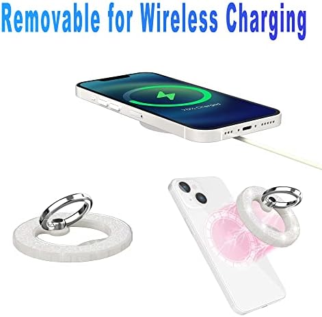 Magnetic Phone Ring Holder Stand – Adjustable Finger Grip with Enhanced Stability and Style for i Phone 12-15 Series – Collapsible Kickstand with Superior 80% Magnetic Strength, Sleek Blue Design for Wireless Charging Compatibility – Ultimate Protection and Versatile Angle Adjustment for Seamless Use