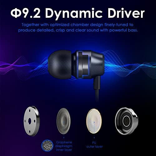 PALOVUE Magnetic USB C Earbuds with Microphone – Universal Compatibility for Galaxy S23, i Phone 15, Google Pixel 7 & More – Enhanced Sound Quality, Noise Isolation, and Ergonomic Comfort for Music & Calls