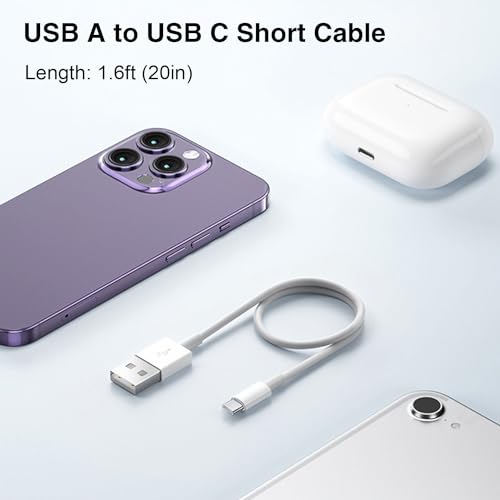 10FT iPhone 16E/15/16 Woven Cable for iPhone 16E(SE4), 15/16 Pro Max, 15/16 Plus Cable, USB C to USB C for AirPods 4, AirPods Pro (2nd Gen), TV Siri Remote, 4K Remote 3rd Gen, TV 4th Gen Charger Cable – Enhanced Compatibility and Speed