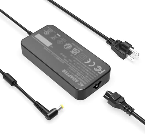 Ultra-Fast 135 W Charger for Acer Nitro 5 Gaming Laptops – High-Performance AC Adapter with 10 ft Cable for Seamless Charging and Exceptional Compatibility – Built for Enhanced Safety and Reliability – Perfect for Home, Office, and Travel Use – 30-Day Hassle-Free Returns and 24/7 Customer Support