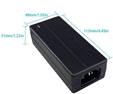 Reliable 12 V 4 A AC/DC Power Supply Adapter – 48 W Universal Charger for LCD Monitors, LED Strip Lights, and CCTV Systems – Optimized Compatibility with 5.5 x 2.5 mm Connector for Superior Power Efficiency