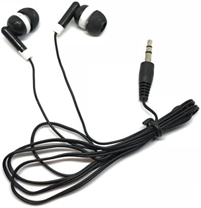 Bulk Earbuds Headphones 50-Pack – Premium i Phone, Android & MP3 Compatibility | Tangle-Free, Ergonomic Design for Superior Comfort & Quality Sound | Ideal for Schools, Retail & Events