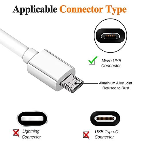 Reliable 5 V AC Replacement Charger Cable for Motorola Baby Monitors – Compatible with eufy, VAVA, and VTech Models VM341, VM343, VM344 – 5 FT USB Micro Power Cord for Enhanced Flexibility and Performance – Durable, High-Quality Baby Monitor Accessory for Continuous Monitoring and Peace of Mind