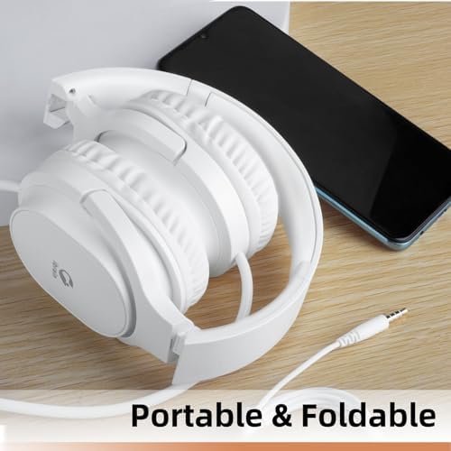 Innovative i Brain Air Tube Over-Ear Headphones with 3.5 mm Jack – Health-Conscious Wired Design for Superior Sound Clarity – Comfortable Noise-Isolating Headset Ideal for Music, Gaming, and Calls – Perfect Companion for Daily Commuters and Audiophiles Seeking Safe Listening Solutions