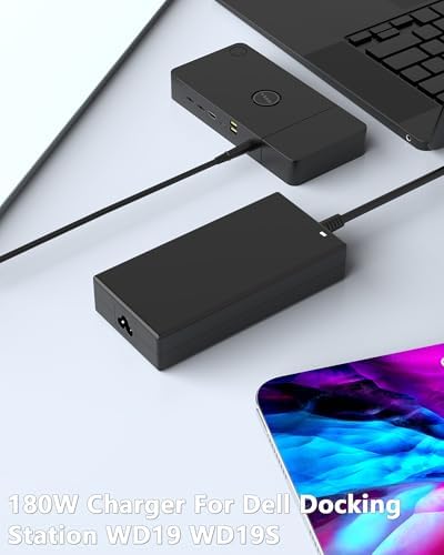 High-Performance 180 W Power Adapter for Dell Docking Stations – Unmatched Compatibility & Safety Features for Optimal Device Powering Enhance your productivity with this powerful 180 W power adapter, expertly designed for Dell docking stations including WD19 S, WD15, and more. With a versatile input range of 100-240 V and a robust output of 19.5 V-9.23 A, this adapter ensures reliable performance for all your Dell devices, making it the ideal choice for professionals. Enjoy peace of mind with certified safety features including over-current, over-voltage, and short circuit protection. This comprehensive package comes with a US power cord and user manual, providing everything you need for seamless installation. Elevate your docking experience with this specially engineered power supply, delivering efficiency and security to your workspace. Perfect for anyone seeking a dependable solution for their Dell performance dock needs.