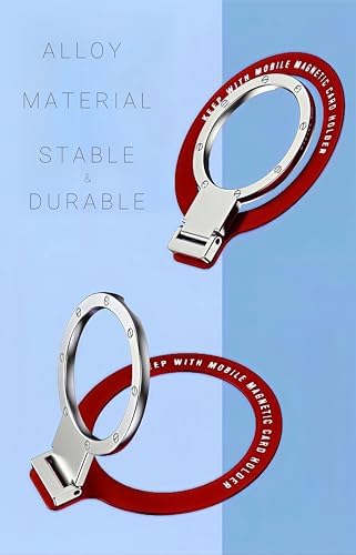 Premium Sleek AGG Magnetic Phone Ring Holder – Universal Mag Safe-Compatible Grip for Unmatched Stability, Ideal for Selfies and Texting – Durable Metal Design in Classic Black for Effortless Wireless Charging and Everyday Use