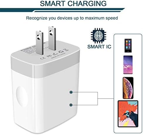 AILKIN 4.8 A Multi-Port USB Wall Charger – Ultimate Fast Charging Station for i Phone 15/14/SE/13/12/11 Pro Max & Samsung S23/S22 – Compact Power Hub with Built-in Safety Features for Home, Office & Travel