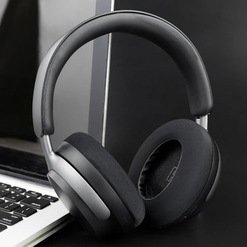 Transform Your Listening with SOULWIT Cooling Gel Replacement Earpads for Bose QC Ultra Wireless Headphones – Unmatched Comfort, Breathable Ice Silk Fabric, and Superior Noise Cancellation for Long-Lasting Enjoyment – Easy Installation and Sleek Black Design