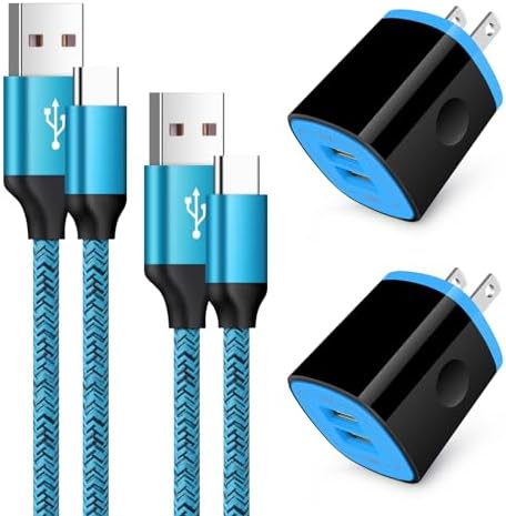 Rapid Charge Type C Wall Plug for Samsung Galaxy & Android Devices – Premium Fast Charger Block with Durable USB C Cable for Ultimate Compatibility and Safety Features – Ideal for S23, S22, S21 Ultra, Note 20, Moto G Series and More