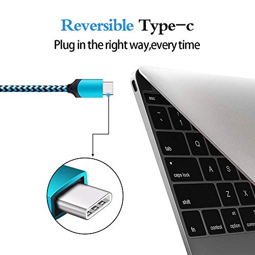 Premium 6 FT Braided USB A to USB C Cable 5 Pack – Fast Charging Solution for Samsung Galaxy S Series, LG Devices & More – Enhanced Durability, Flexibility, and Compatibility for All Android Users – Elevate Your Charging Experience Today!