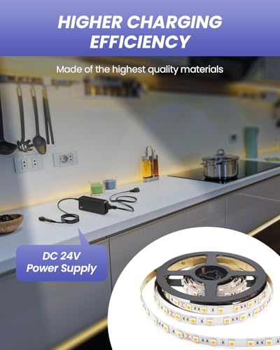 Premium 24 V 2.5 A AC Power Supply Adapter – 60 W Versatile Charger for LED Strip Lights, Security Cameras, and More – Universal 100-240 V Compatibility with 5.5 x 2.1 mm Connector – Lightweight and Durable Power Solution for Home and Office Devices