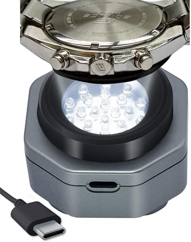 Eco-Friendly Type-C Solar Watch Charger – Sleek Silver Portable Battery Pack for Active Lifestyles – Universal Compatibility & UV-Free Protection for Outdoor Enthusiasts