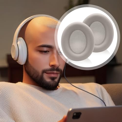 Elevate Your Beats Studio Pro Wireless Headphones with Premium Cooling Gel Replacement Earpads – Soft Protein Leather & Adaptive High-Density Memory Foam for Unmatched Comfort and Sound Isolation – Innovative Design in Sleek Black for Extended Wear Performance