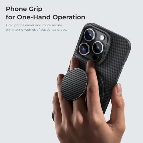 Premium BENKS Magnetic Phone Grip Ring Holder for Mag Safe – 360° Rotatable Adjustable Stand for i Phone 16/15/14/13/12 Series – Sleek Black Design for Enhanced Security and Hands-Free Comfort – Ideal for On-the-Go Usage and Effortless Device Control