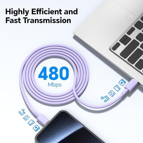 20 W Dual USB-C Fast Charger Block for i Phone 15/16 Series – Includes Two 10 FT USB-C Charging Cables, Perfect for Pro Max, Plus, Pro, i Pad Pro/Air – Compact, High-Speed Charging Solution (2 Pack, Black)