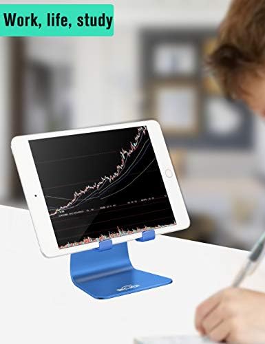 Adjustable Cell Phone Stand, Phone Holder,Tablet Stand Dock,Aluminum Desktop Compatible with iPhone 12 iPad,Samsung Galaxy,Google All Smart Phone/Tablets Under 10 in-Rose Gold + Royal Purple – Enhanced Compatibility and Speed