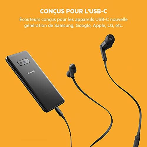 Belkin Sound Form USB-C Wired Earbuds – Premium In-Ear Earphones with Microphone for i Phone 15, i Pad Mini, Galaxy S24, Google Pixel & Android – Noise-Isolating, Sweat-Resistant Design for Ultimate Audio Performance – Black – Seamless Connectivity & Comfort