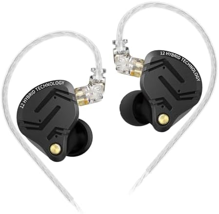 KZ ZS10 Pro X Audiophile In-Ear Monitor Headphones – Premium 4 Balanced Armature + 1 Dynamic Driver IEMs with Durable Detachable Silver-Plated Cable for Exceptional Sound Precision – Ideal for Studio Professionals and Mobile Music Lovers – Universal Compatibility with All Audio Devices for Ultimate Flexibility